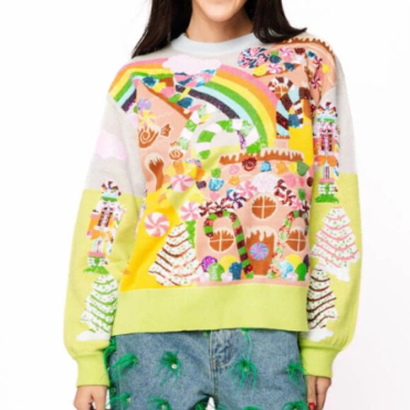 Christmas Candyland Knit Sweater - Picture 3 of 4